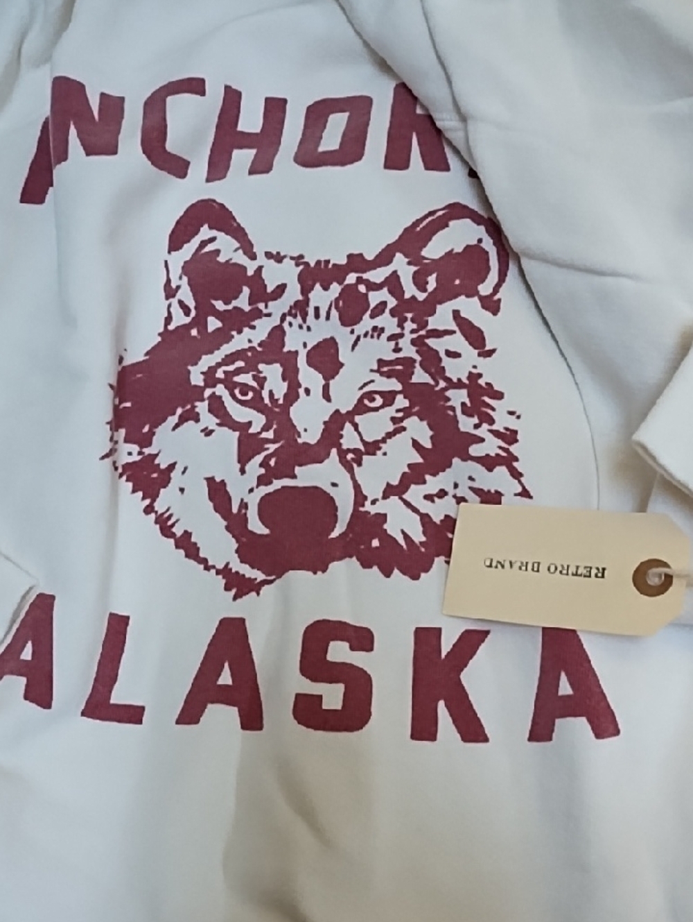 The Original Retro Brand Anchorage Alaska Black Label Sweatshirt NWT! Sold Out